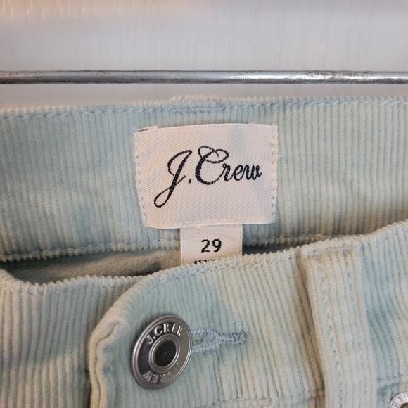 J. Crew Soft Green/mint/seafoam Corduroy Pants. Excellen Condition Sz. 29 - Picture 3 of 10
